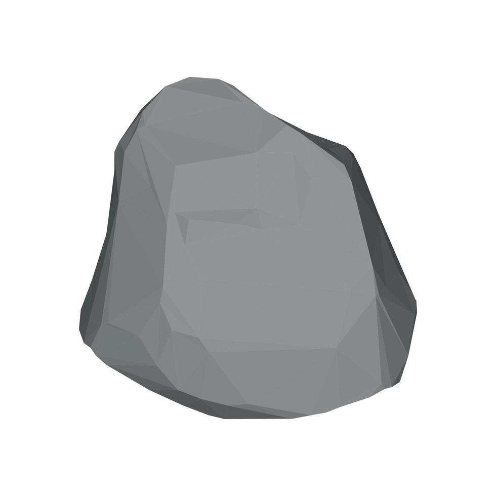 ilustración vectorial de piedra 3d vector