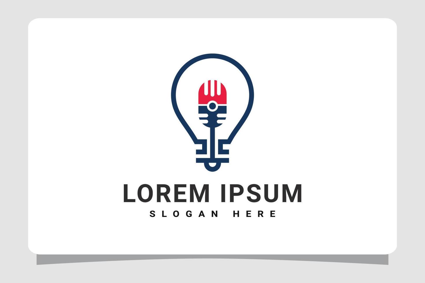Radio Podcast Logo Template Design Inspiration vector