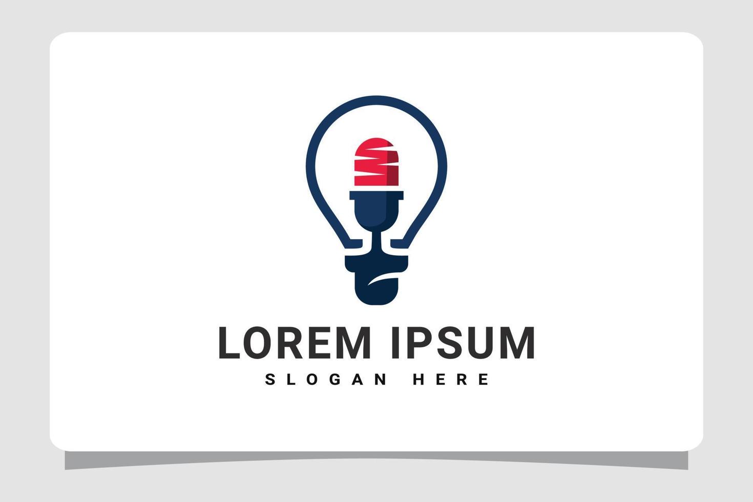 Radio Podcast Logo Template Design Inspiration vector