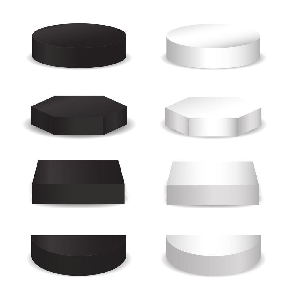 vector mockup 3D podium. set podium.cosmetic product presentation. isolated background