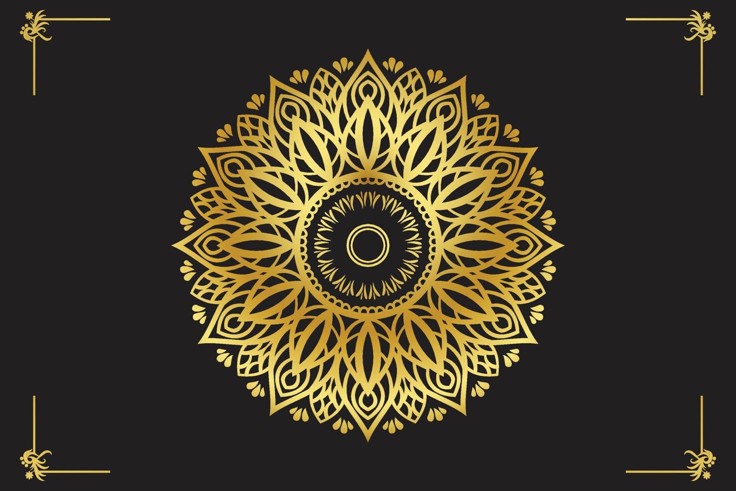 Luxury mandala design vector