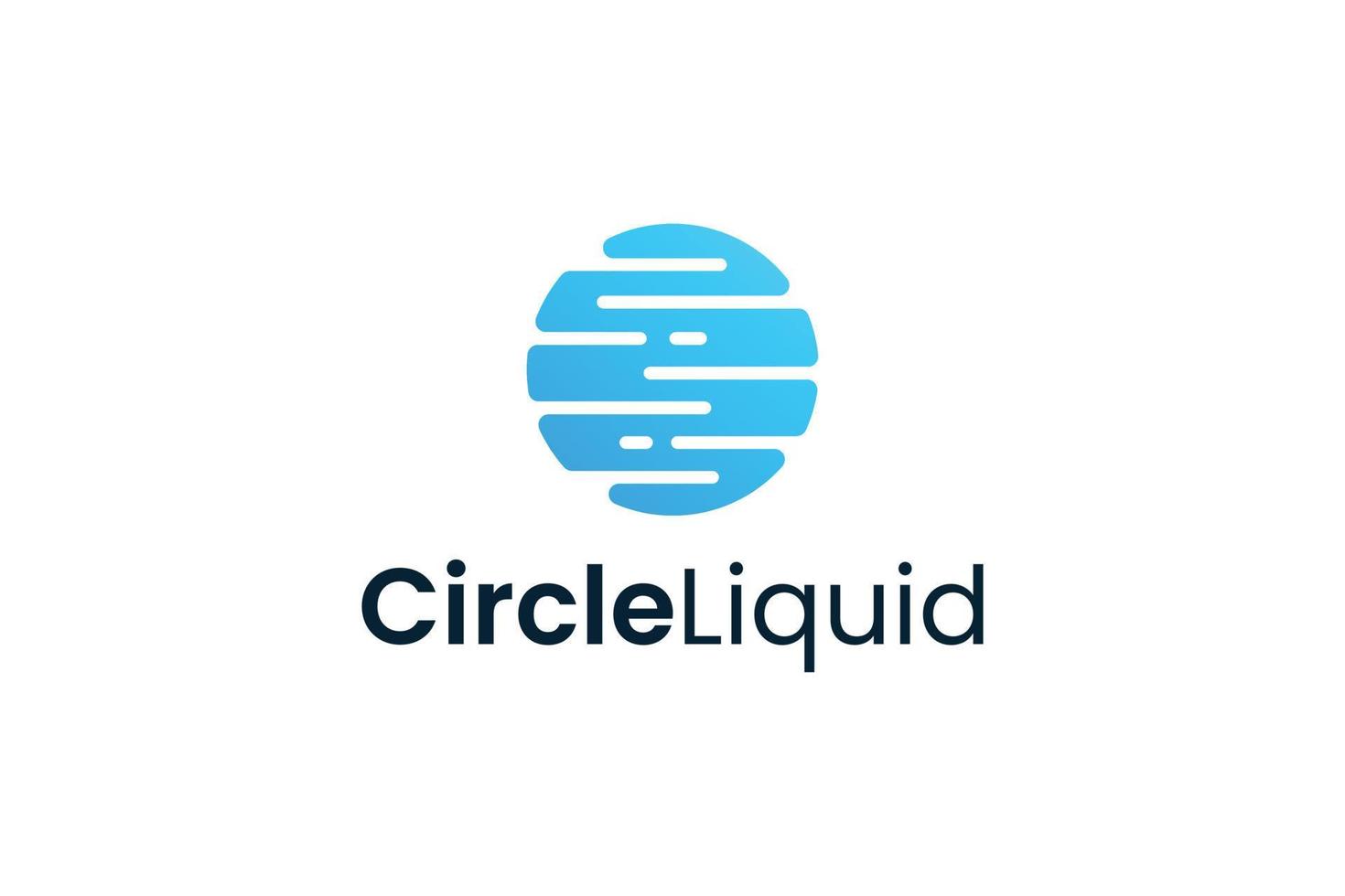 Modern elegant abstract circle logo concept vector