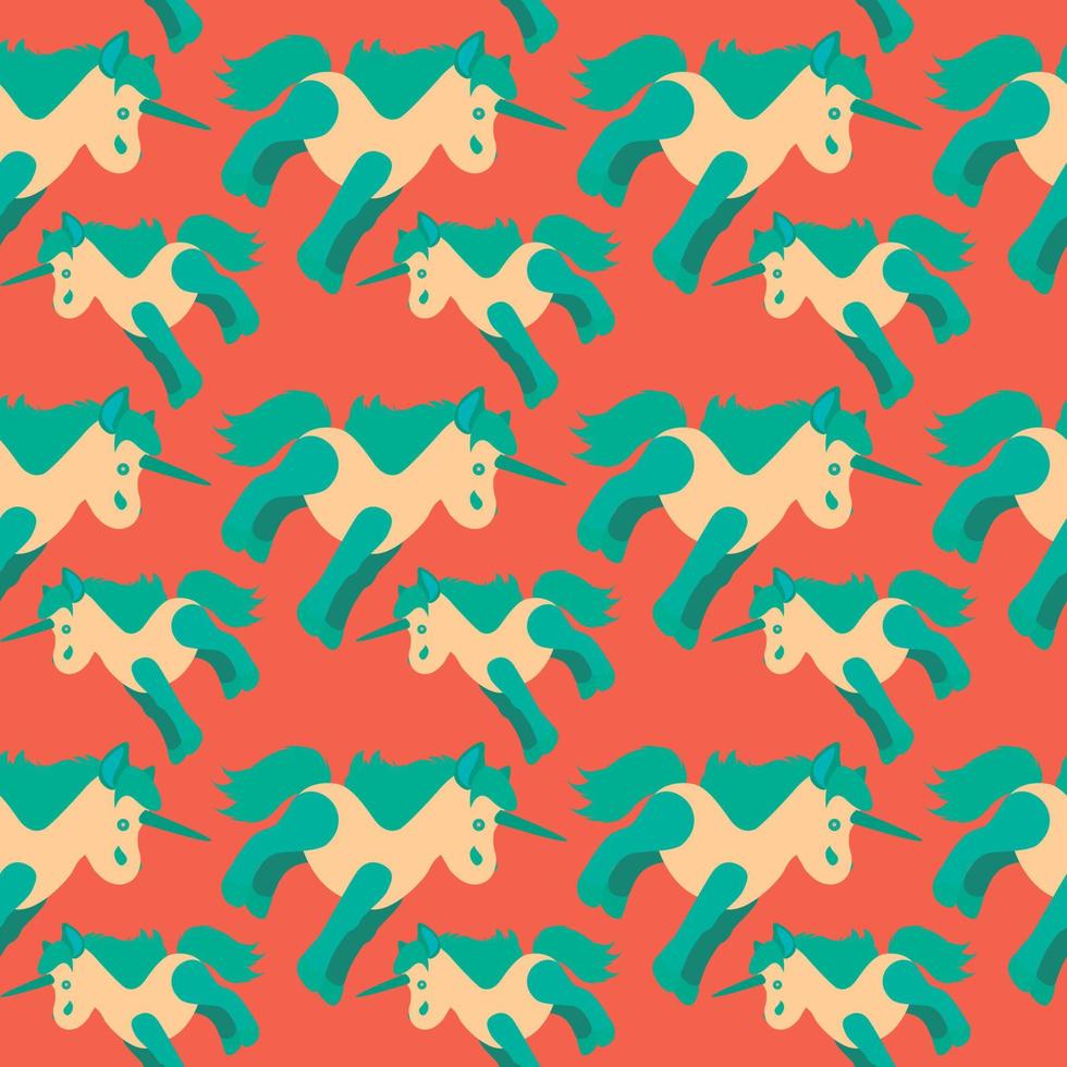 Cute unicorns pattern , illustration, vector on white background