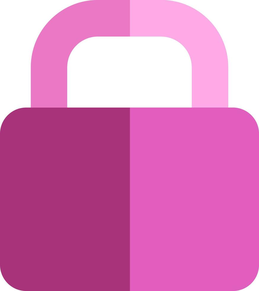 Banking lock, illustration, vector on a white background.