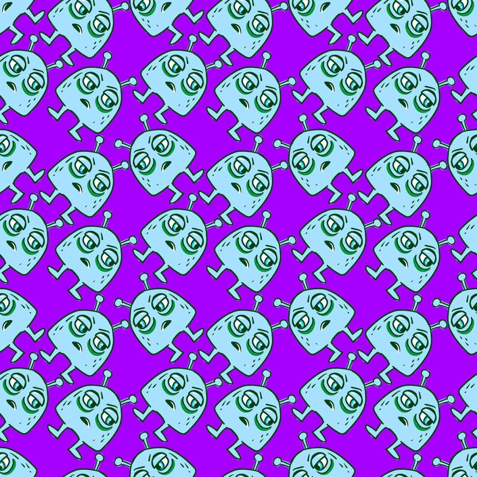 Creature pattern, illustration, vector on white background
