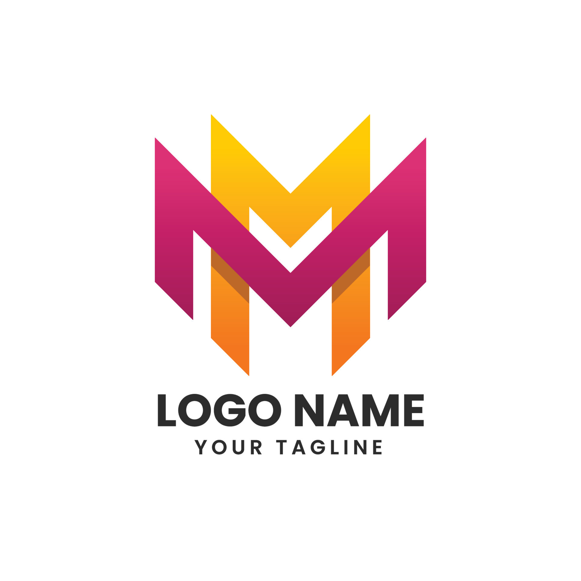 creative mm logo design