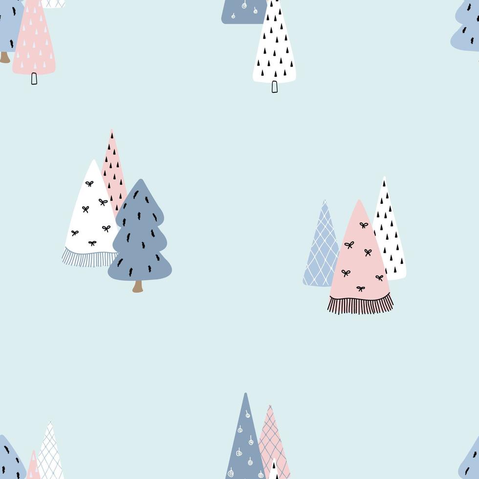 Modern background with christmas trees, great design for any purposes. vector