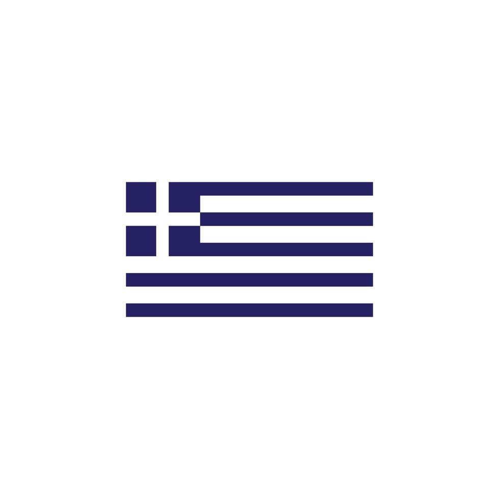 Greek flag logo vector