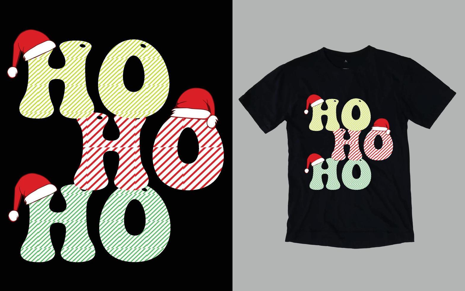 tipografía del día de navidad y diseño gráfico de camisetas vector