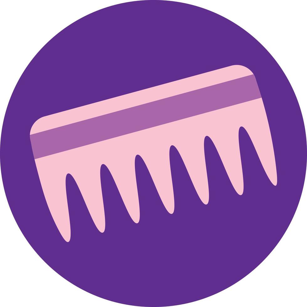 Beauty comb, illustration, vector on a white background.