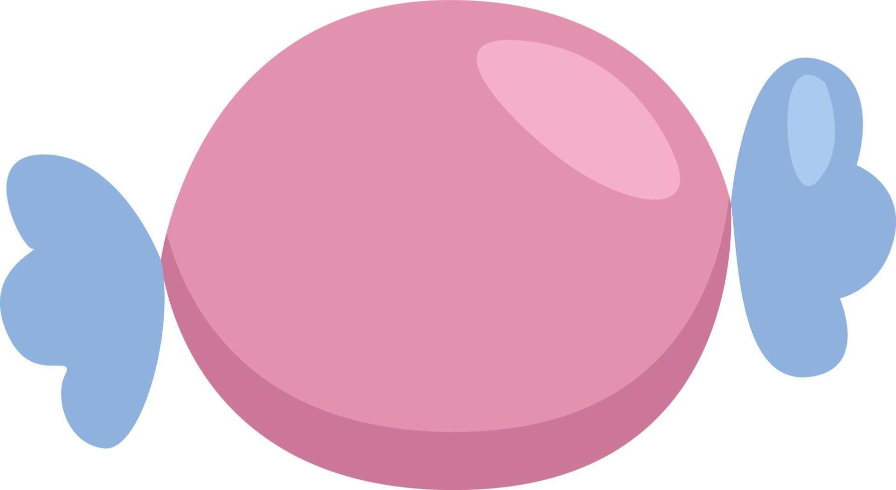 Pink candy, illustration, vector on a white background.