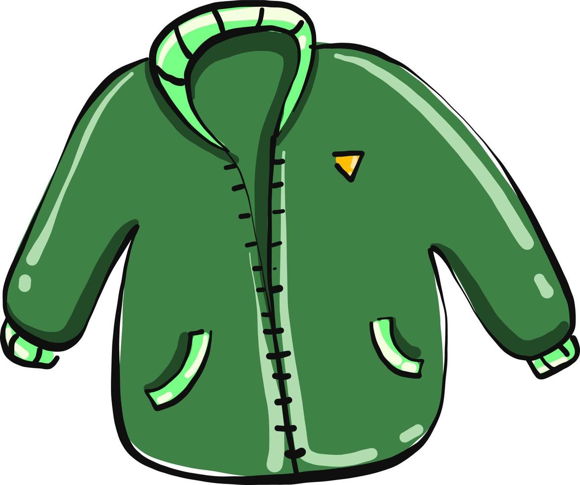 Green jacket ,illustration,vector on white background 13729444 Vector ...