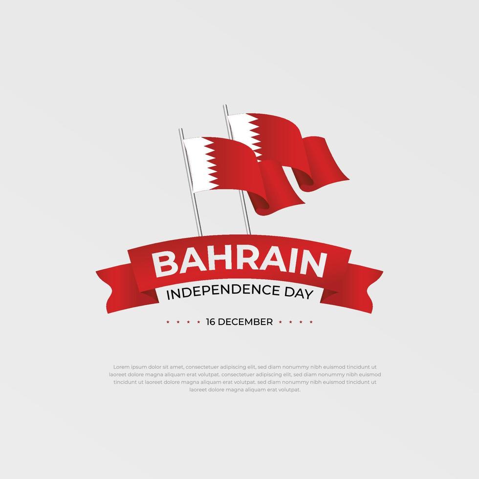 Happy bahrain national day vector