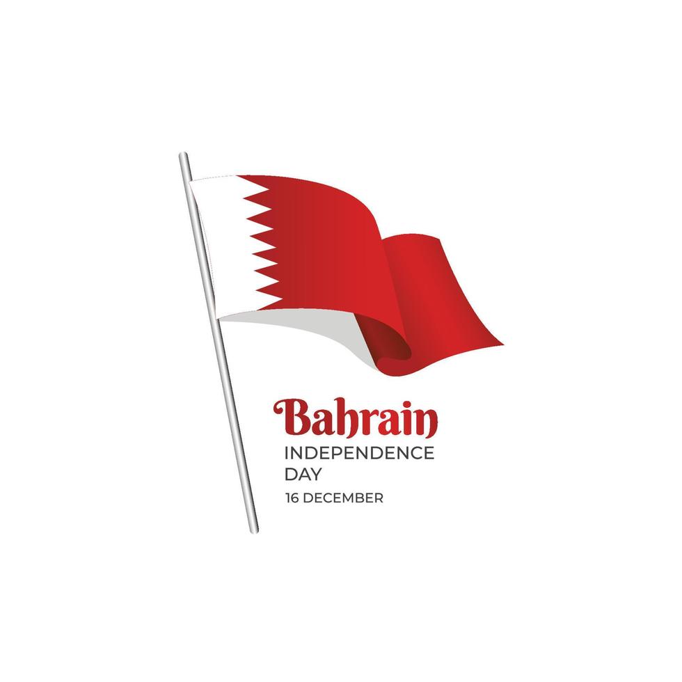 Happy bahrain national day vector