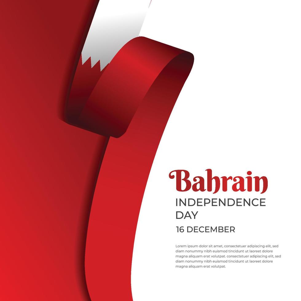 Bahrain independence day vector