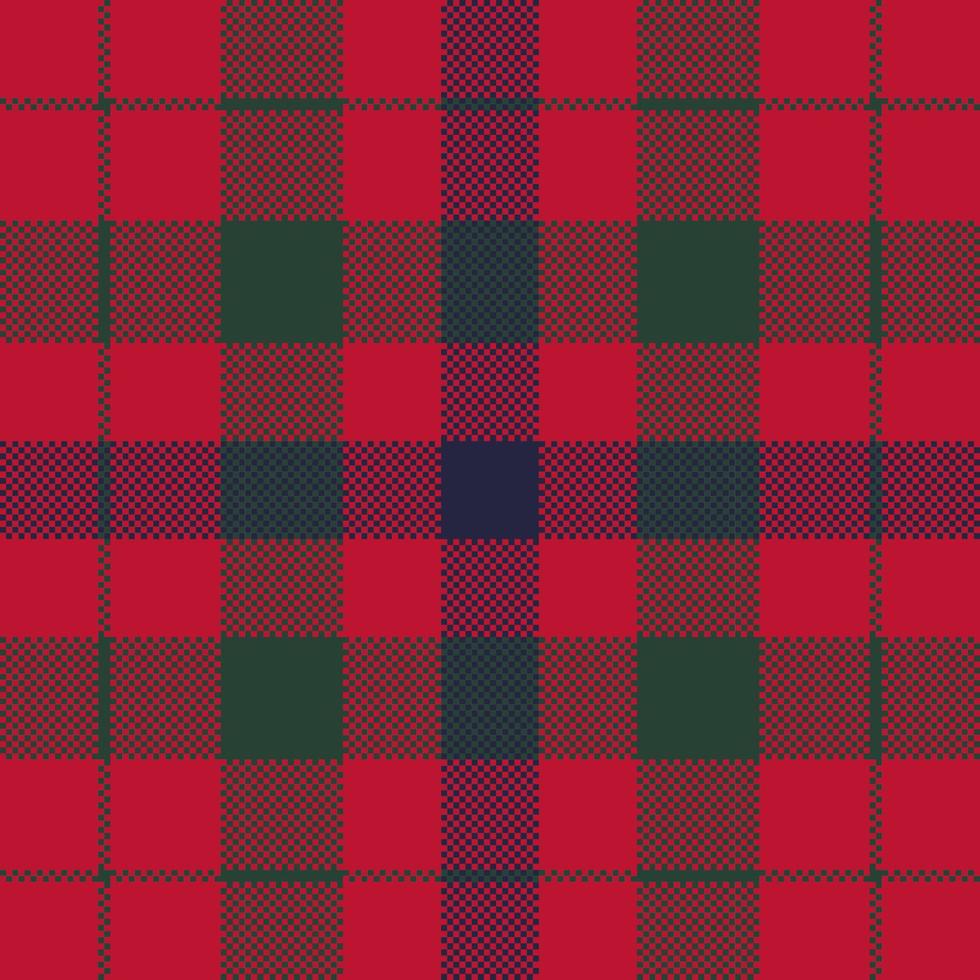 Pixel background vector design. Modern seamless pattern plaid. Square texture fabric. Tartan scottish textile. Beauty color madras ornament.