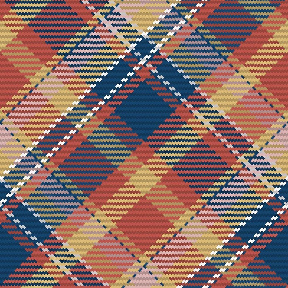 Seamless pattern of scottish tartan plaid. Repeatable background with check fabric texture. Vector backdrop striped textile print.