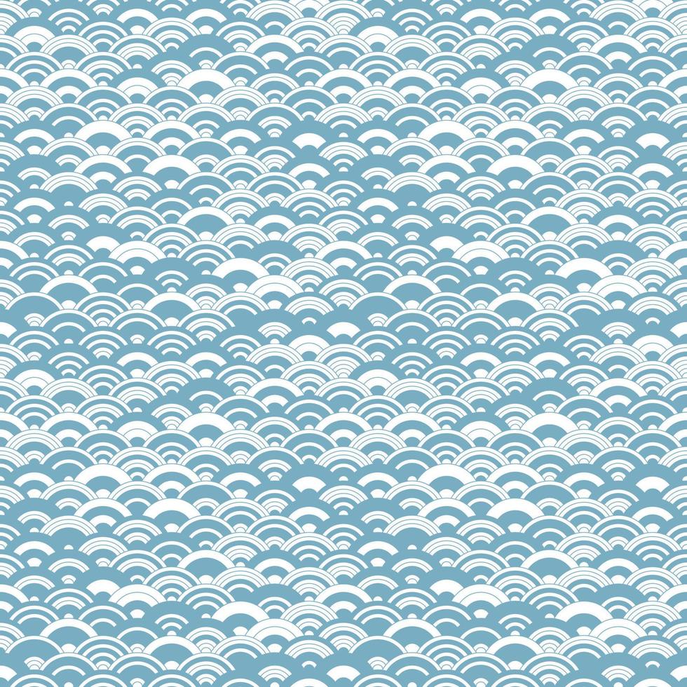 Chinese cloud or river seamless pattern vector. Traditional Asian background witrh abstract design. vector