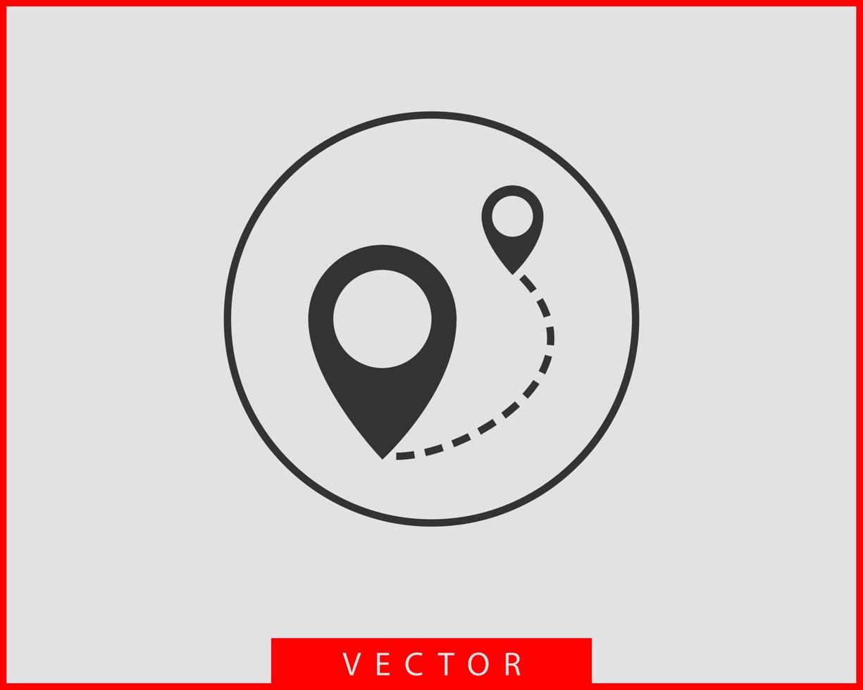 iconos del mapa. puntero marcador. icono de vector de ubicación de pin. símbolo de navegación gps.