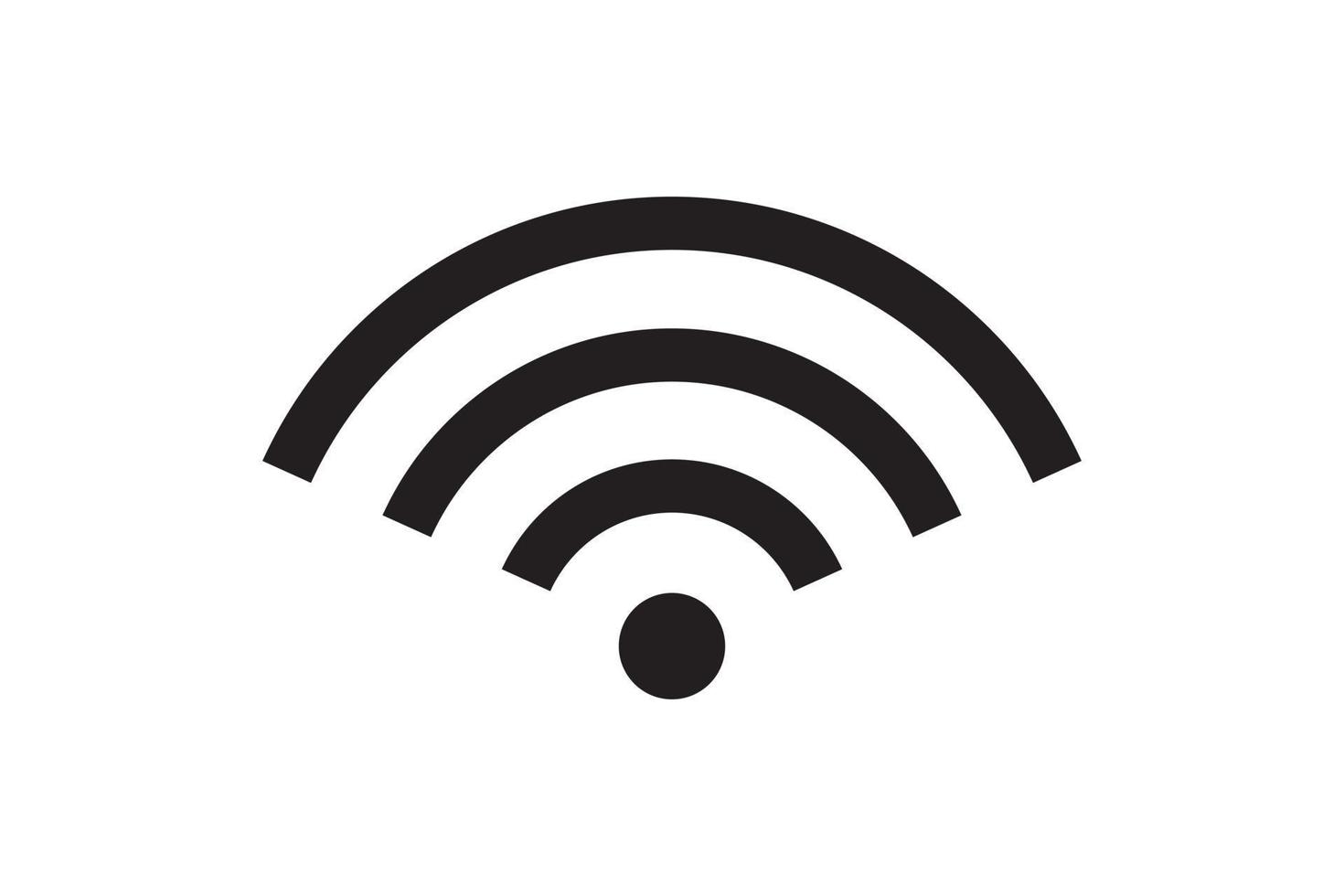 Wi Fi symbol signal connection. Vector wireless internet technology sign. Wifi network communication icon.