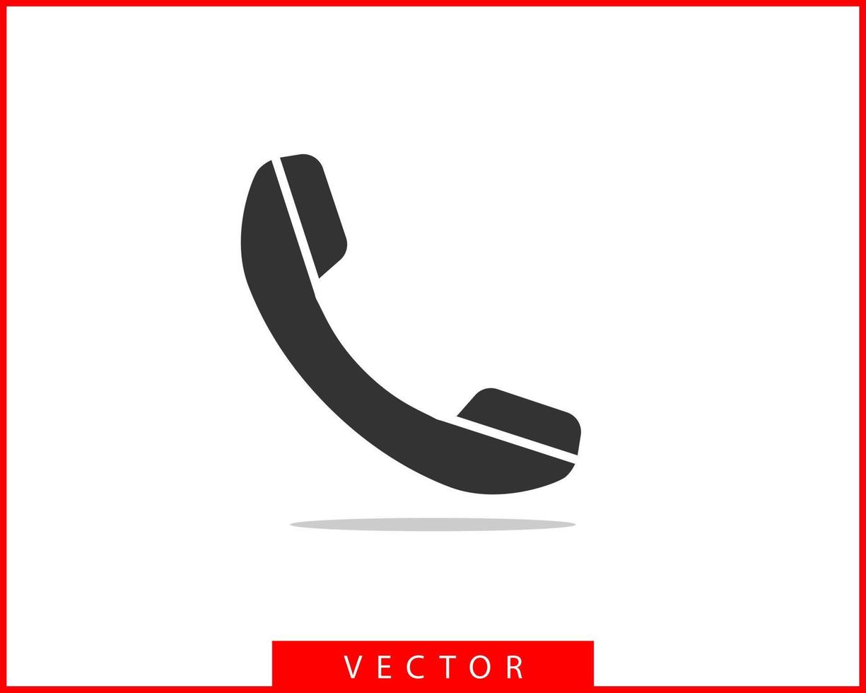 ilustración de vector de icono de teléfono. aplicación de centro de llamadas. iconos de teléfono estilo plano de moda. contáctenos silueta de línea.