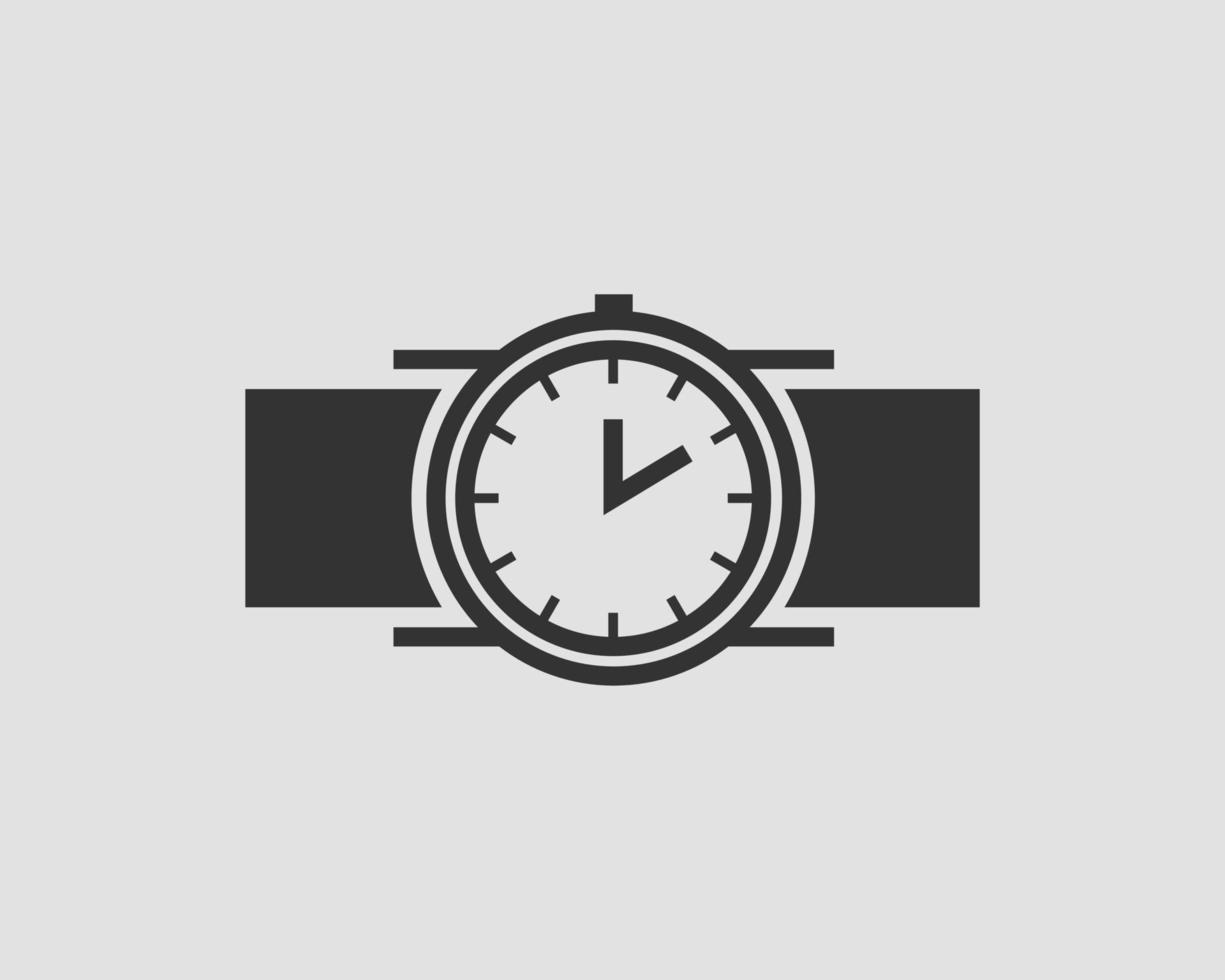 Hand wrist watch icon. Wristwatch vector. vector