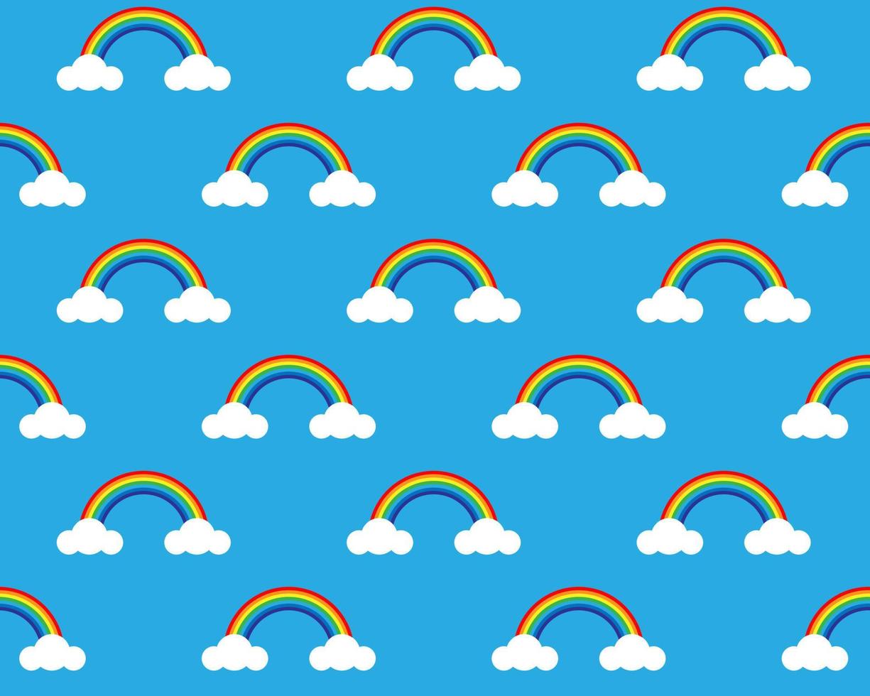 Rainbow pattern seamless. Colorful background vector texture