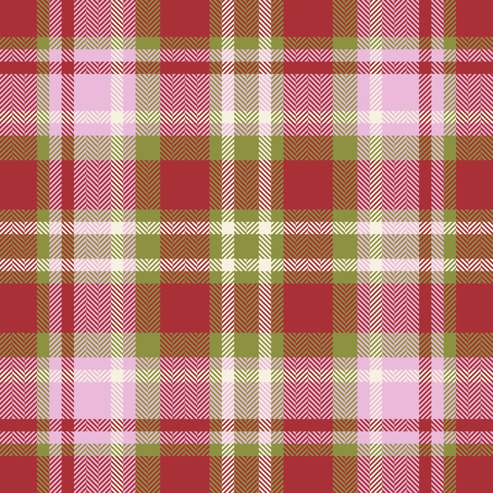 Plaid check pattern. Seamless fabric texture. Tartan textile print. vector