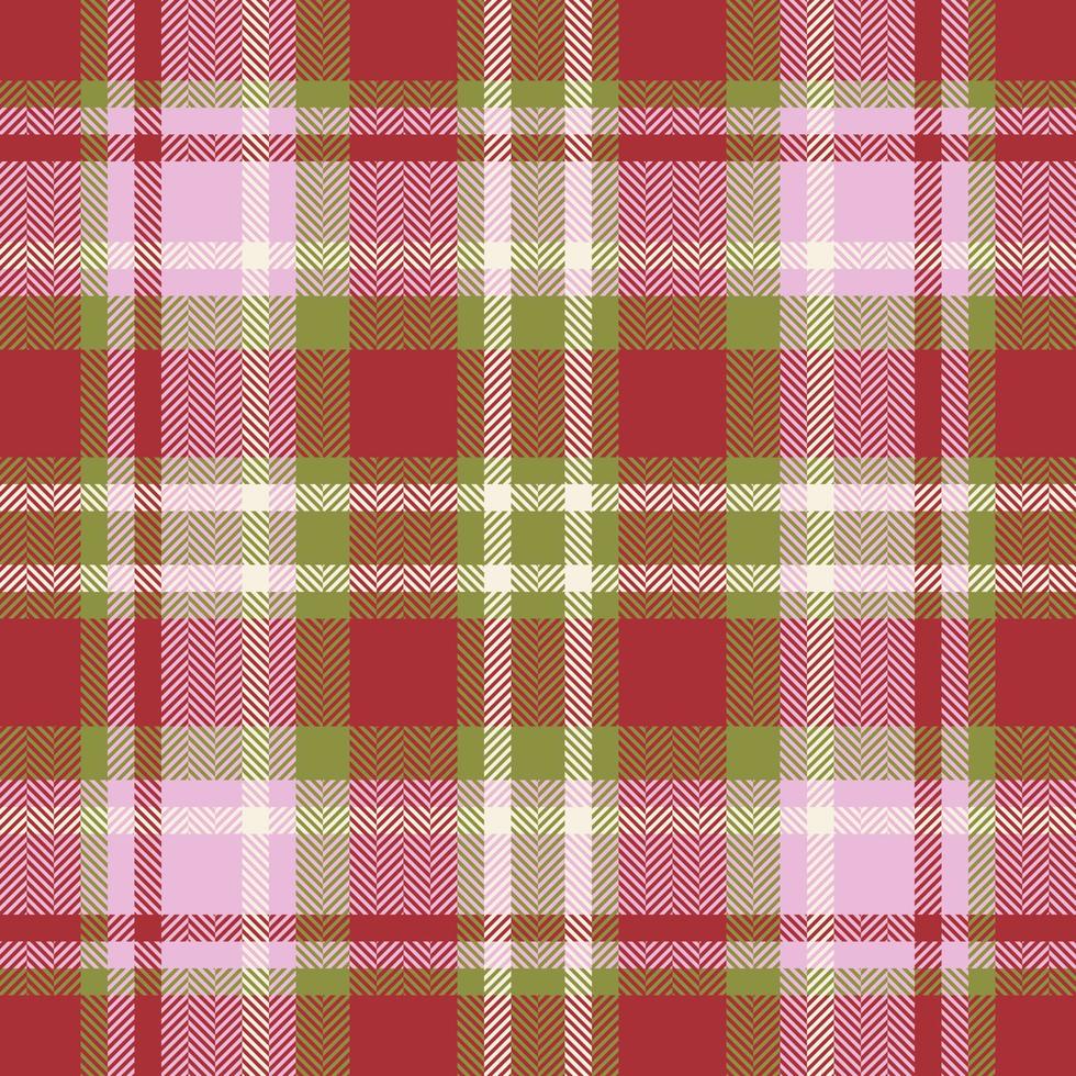 Plaid check pattern. Seamless fabric texture. Tartan textile print. vector