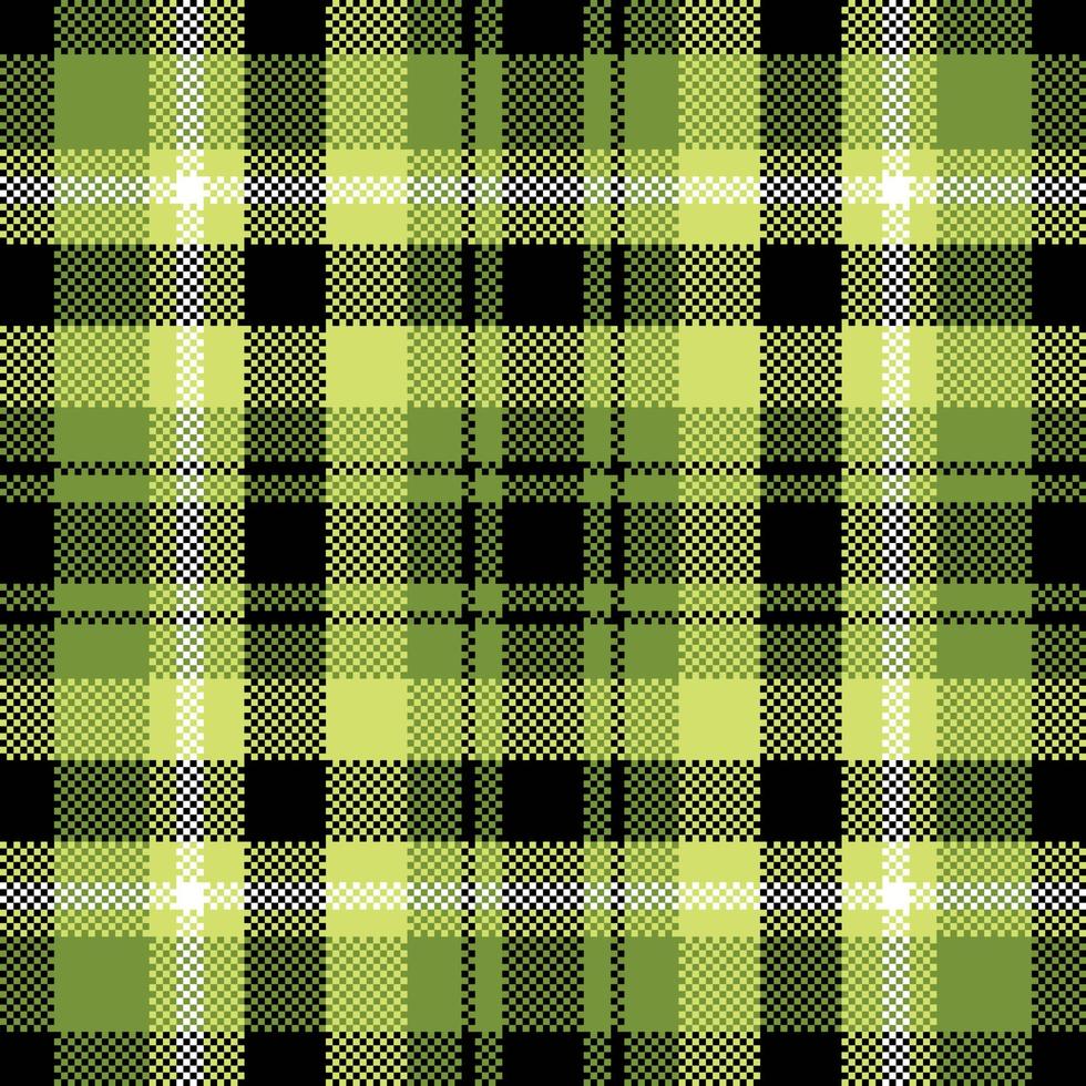 Pixel background vector design. Modern seamless pattern plaid. Square texture fabric. Tartan scottish textile. Beauty color madras ornament.
