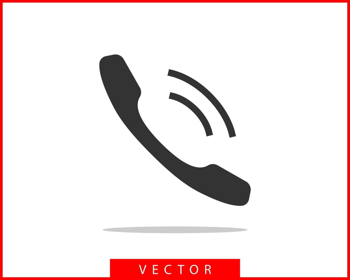 ilustración de vector de icono de teléfono. aplicación de centro de llamadas. iconos de teléfono estilo plano de moda. contáctenos silueta de línea.