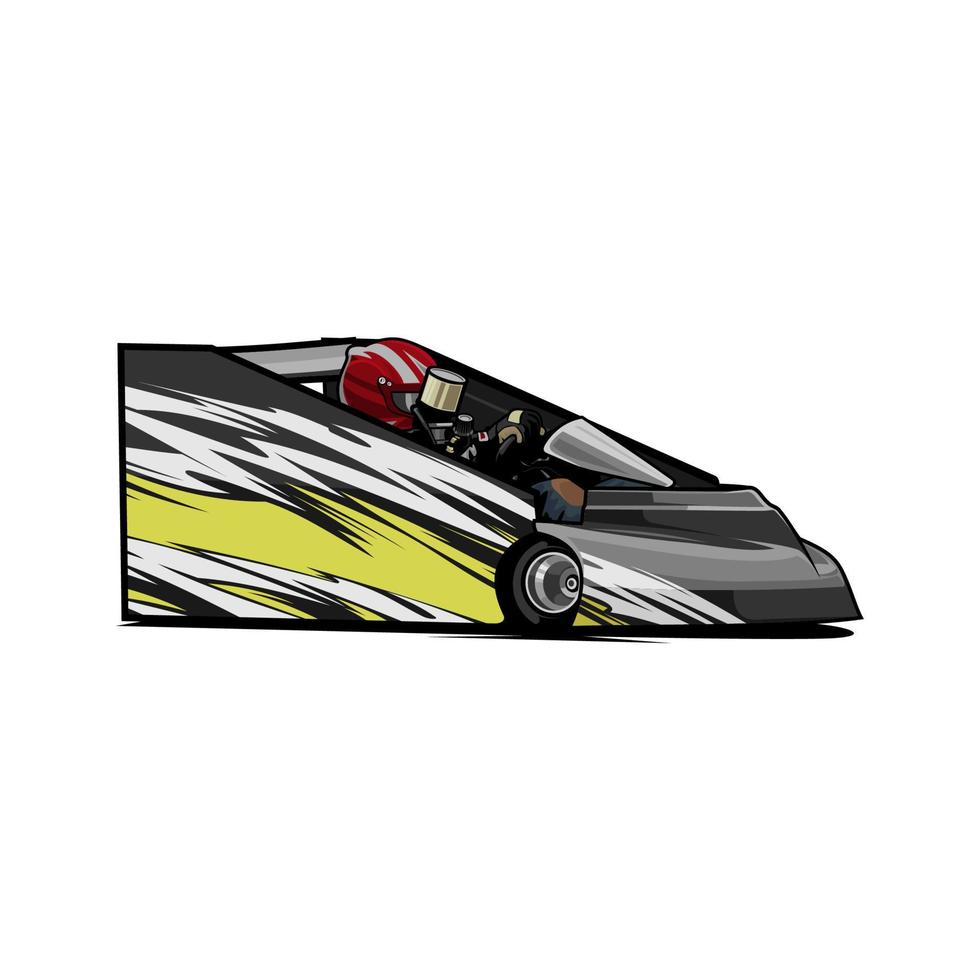 dirt racing car vector