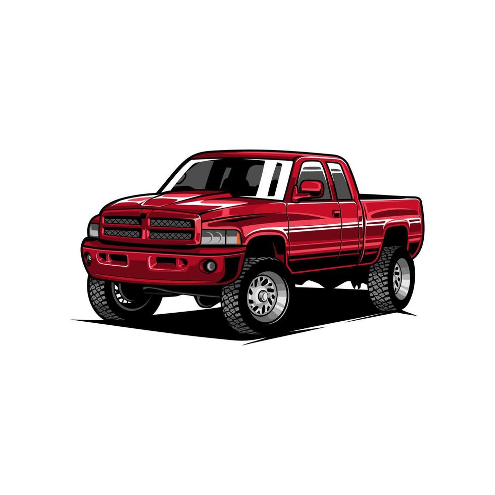 pickup car vector