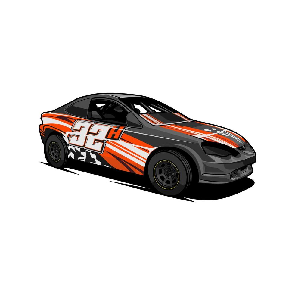 dirt racing car vector