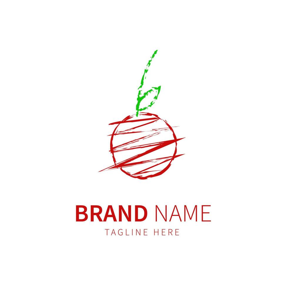 M round logo with green color and unique initial M vector