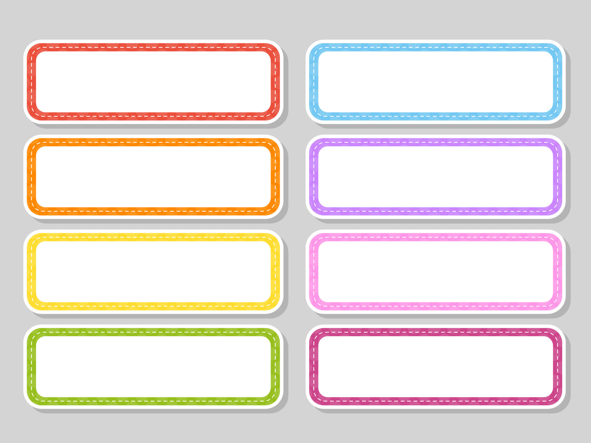 Rectangle Label Template