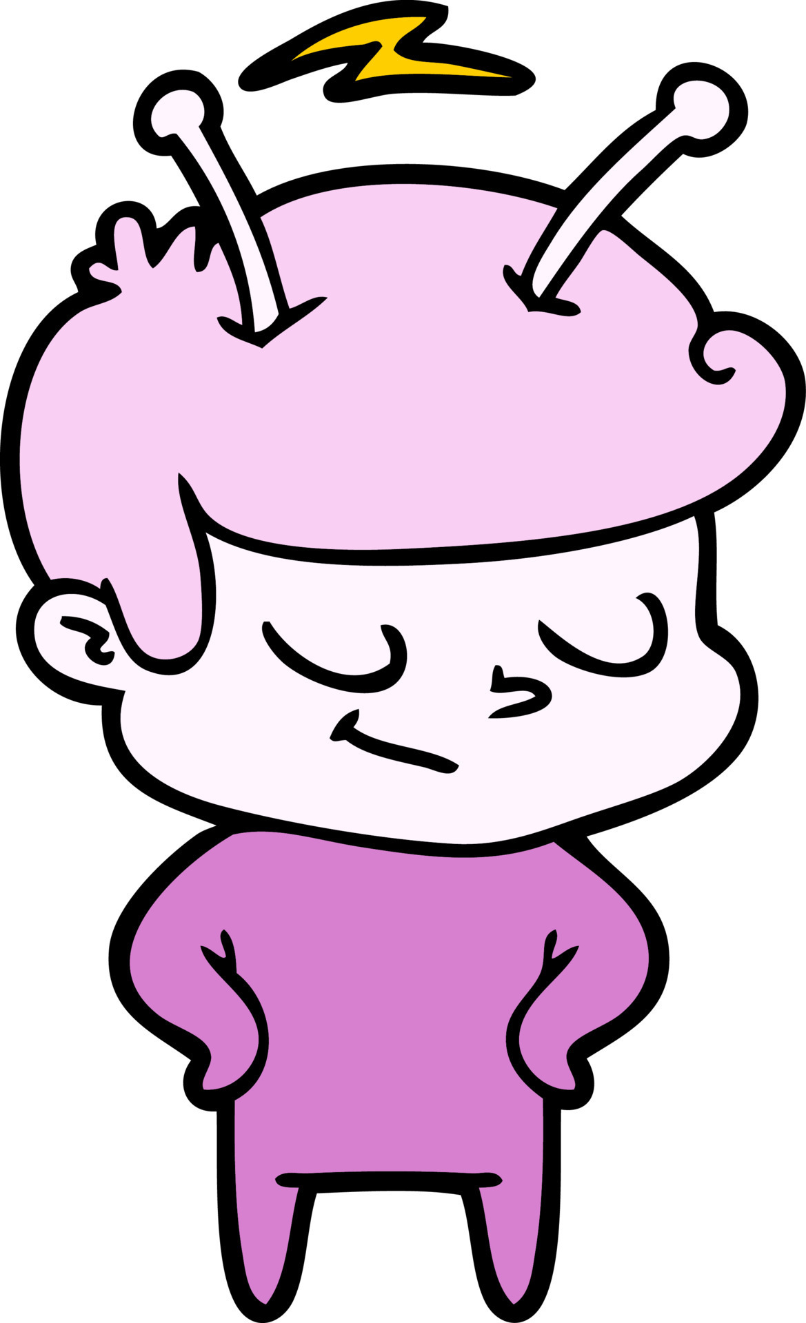 Vector alien character in cartoon style 13730439 Vector Art at Vecteezy