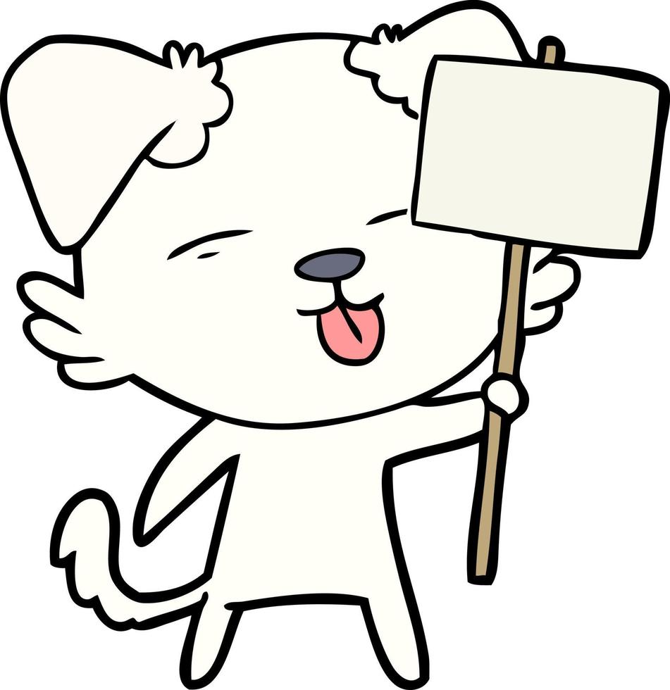 Vector dog character in cartoon style