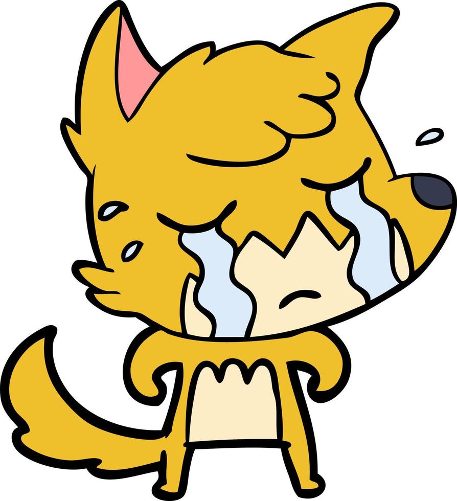 Vector fox character in cartoon style