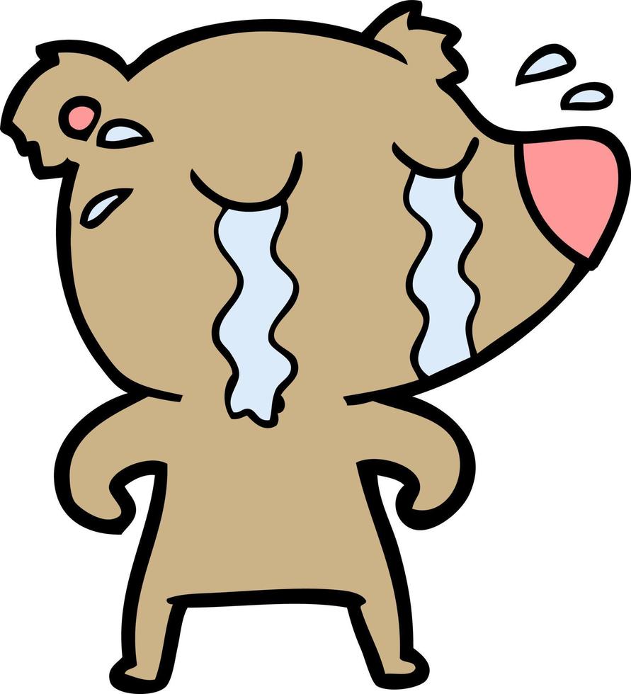 Vector bear character in cartoon style