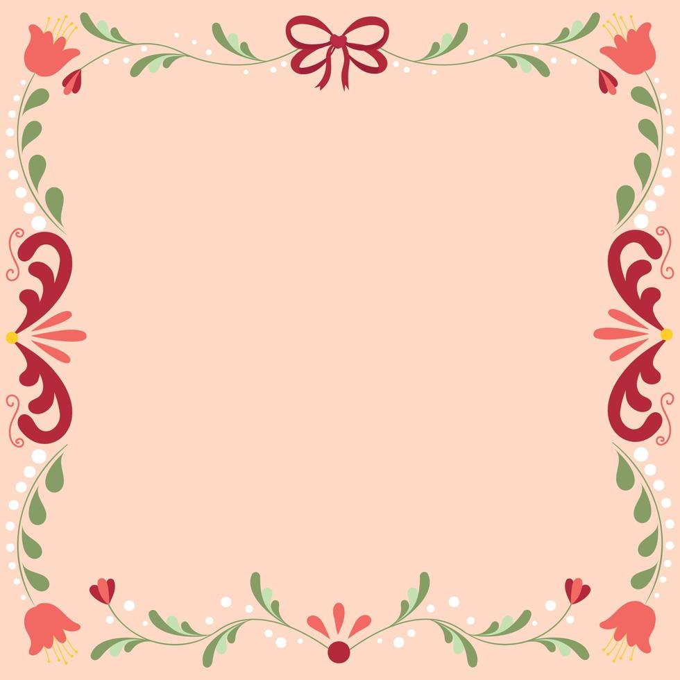 Christmas frame with copy space vector