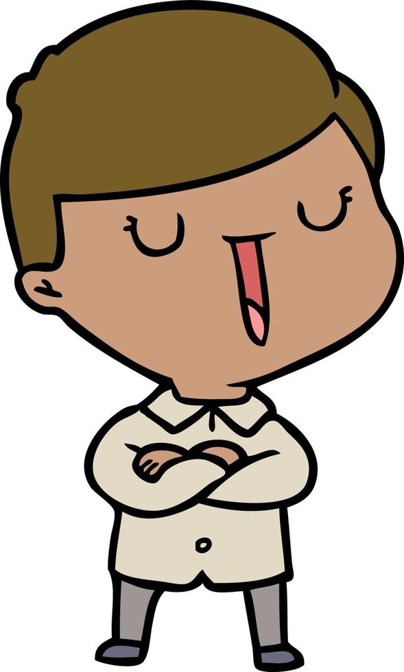 Vector man character in cartoon style