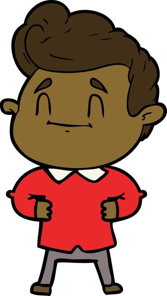 Vector man character in cartoon style