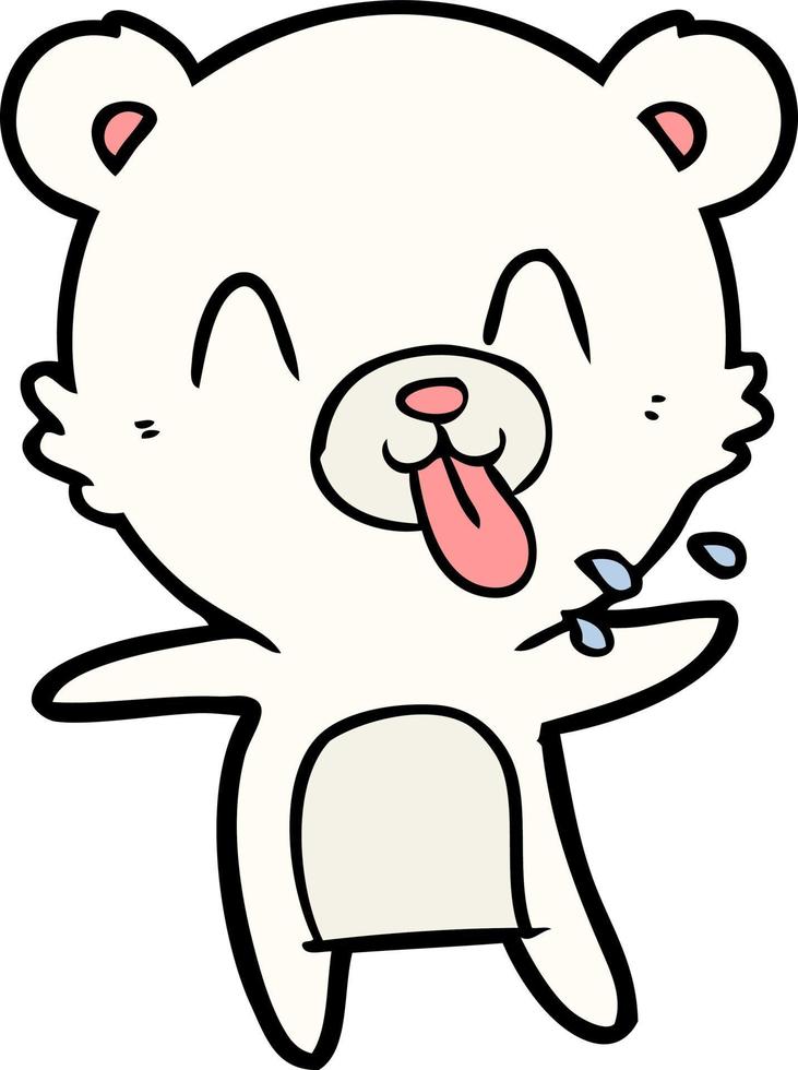 Vector polar bear character in cartoon style