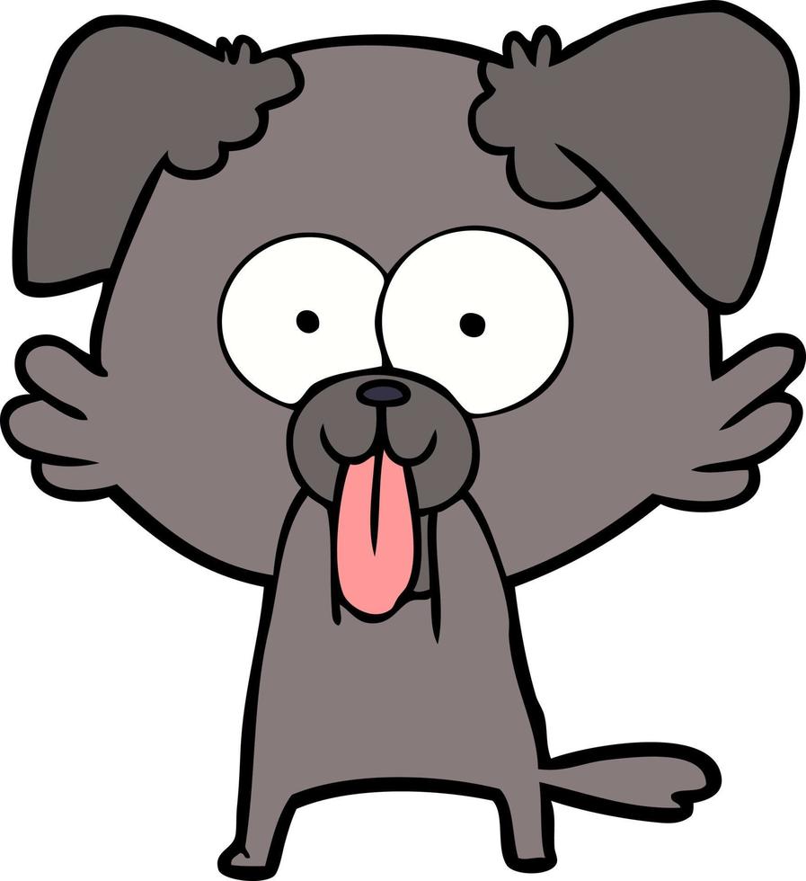 Vector dog character in cartoon style