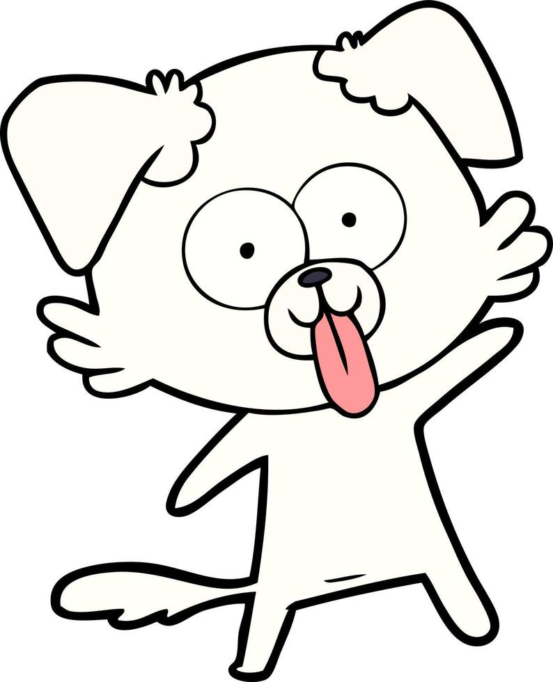 Vector dog character in cartoon style