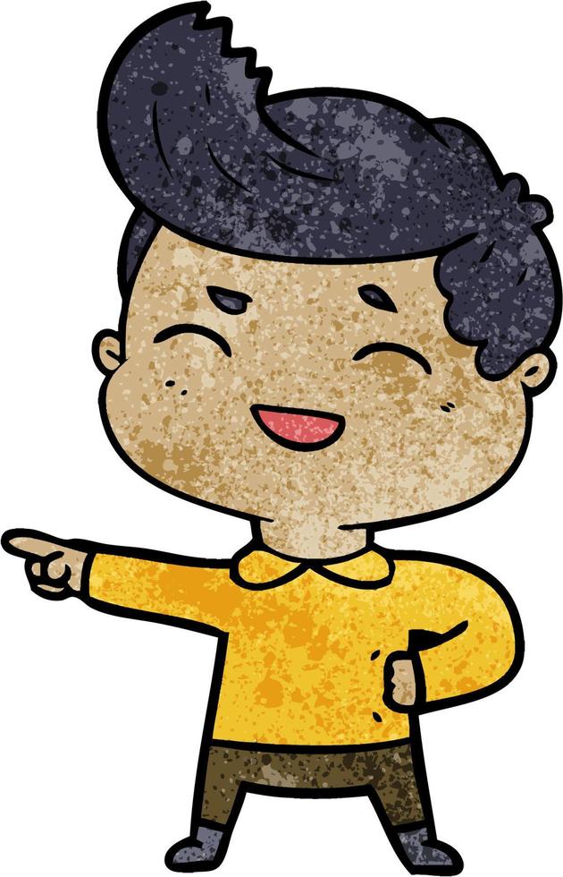 Vector man character in cartoon style