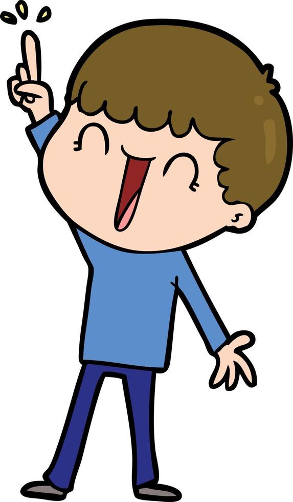 Vector boy character in cartoon style