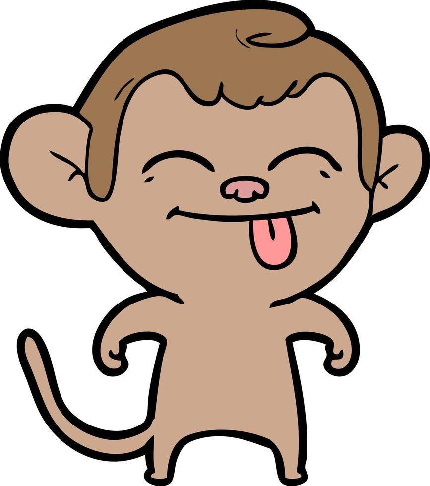 Vector monkey character in cartoon style