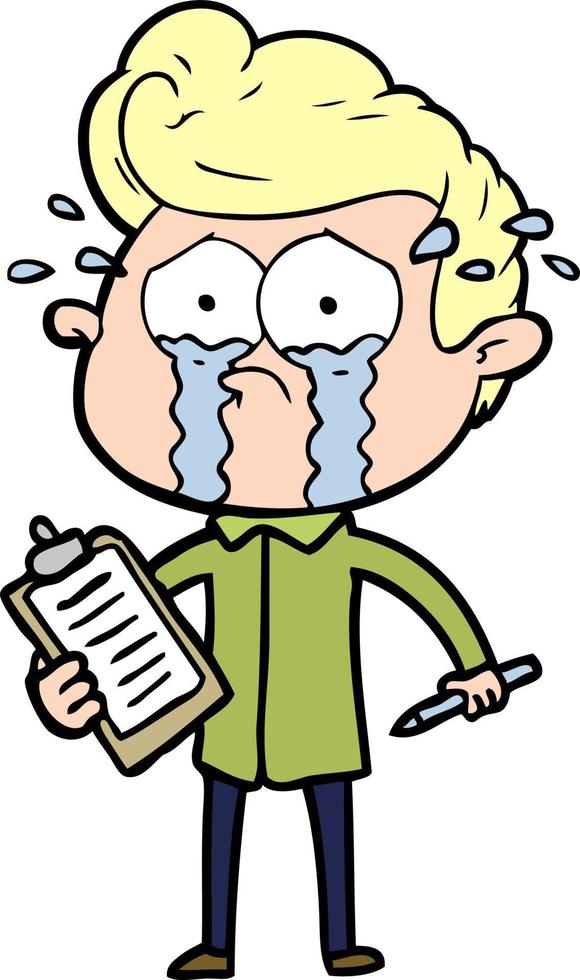 Vector man character in cartoon style